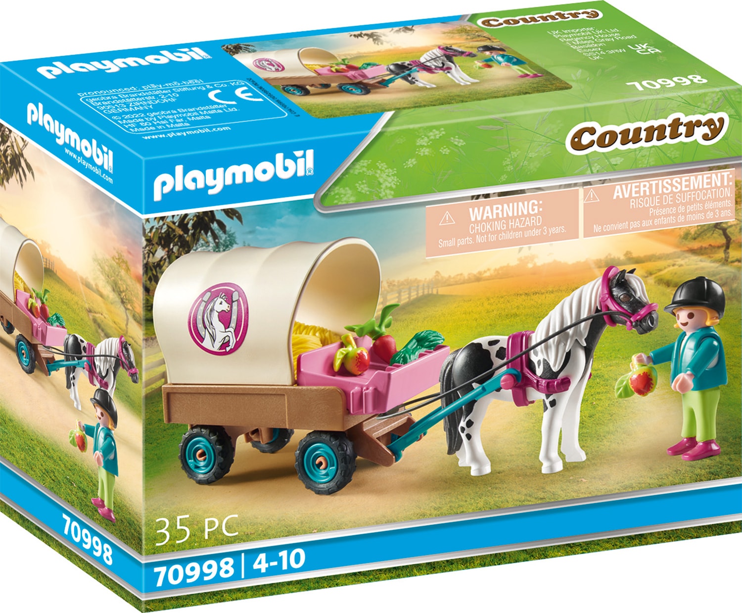 Playmobil® Konstruktions-Spielset »Ponykutsche (70998), Country«, (35 St.), Made in Europe von Playmobil®