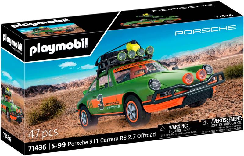 Playmobil® Konstruktions-Spielset »Porsche 911 Carrera RS 2.7 Offroad (71436), Cars«, (47 St.), Made in Germany von Playmobil®