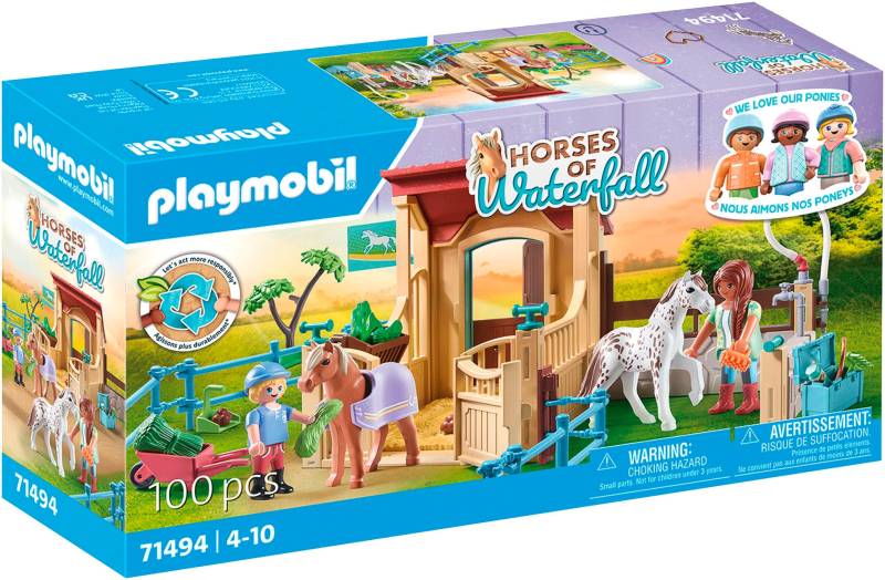 Playmobil® Konstruktions-Spielset »Reitstall (71494), Horses of Waterfall«, (100 St.), Made in Germany von Playmobil®