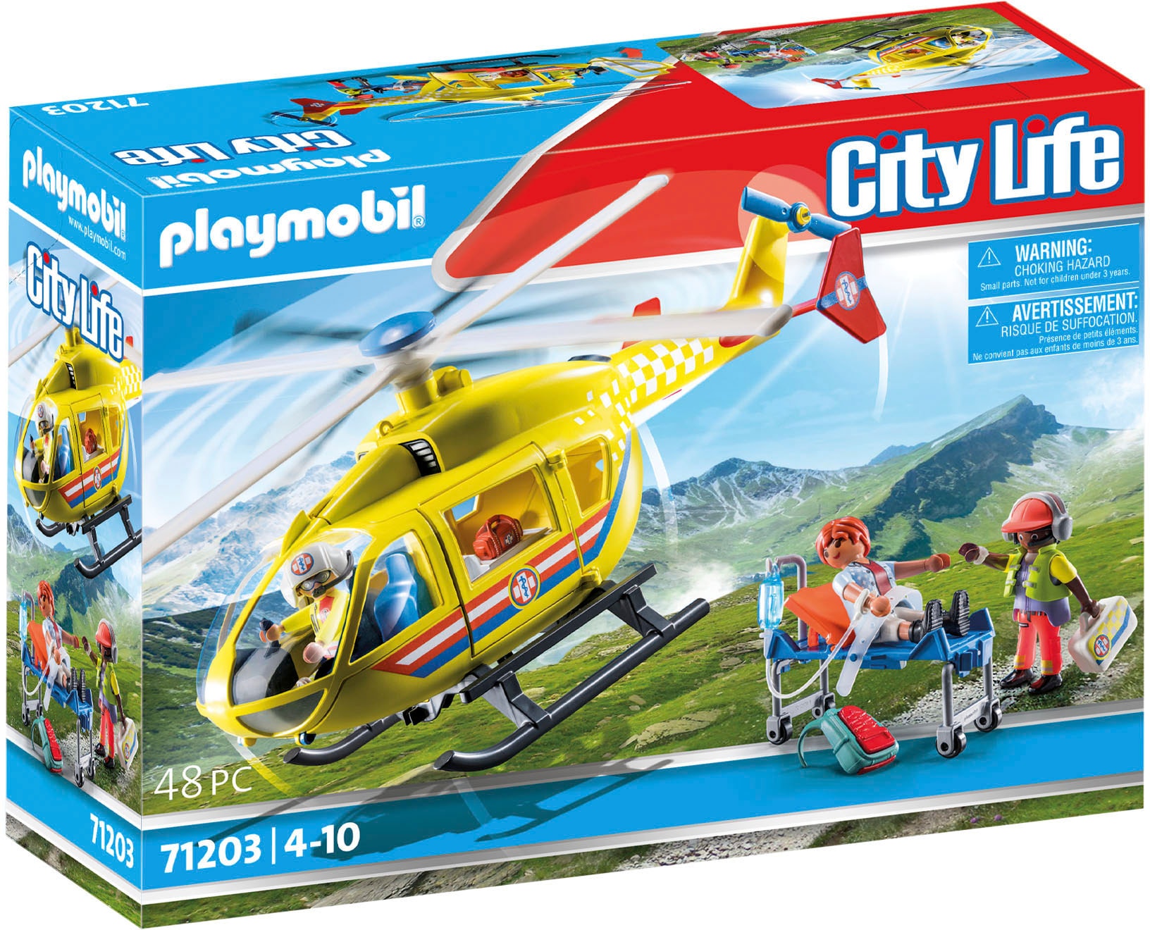 Playmobil® Konstruktions-Spielset »Rettungshelikopter (71203), City Life«, Made in Europe von Playmobil®