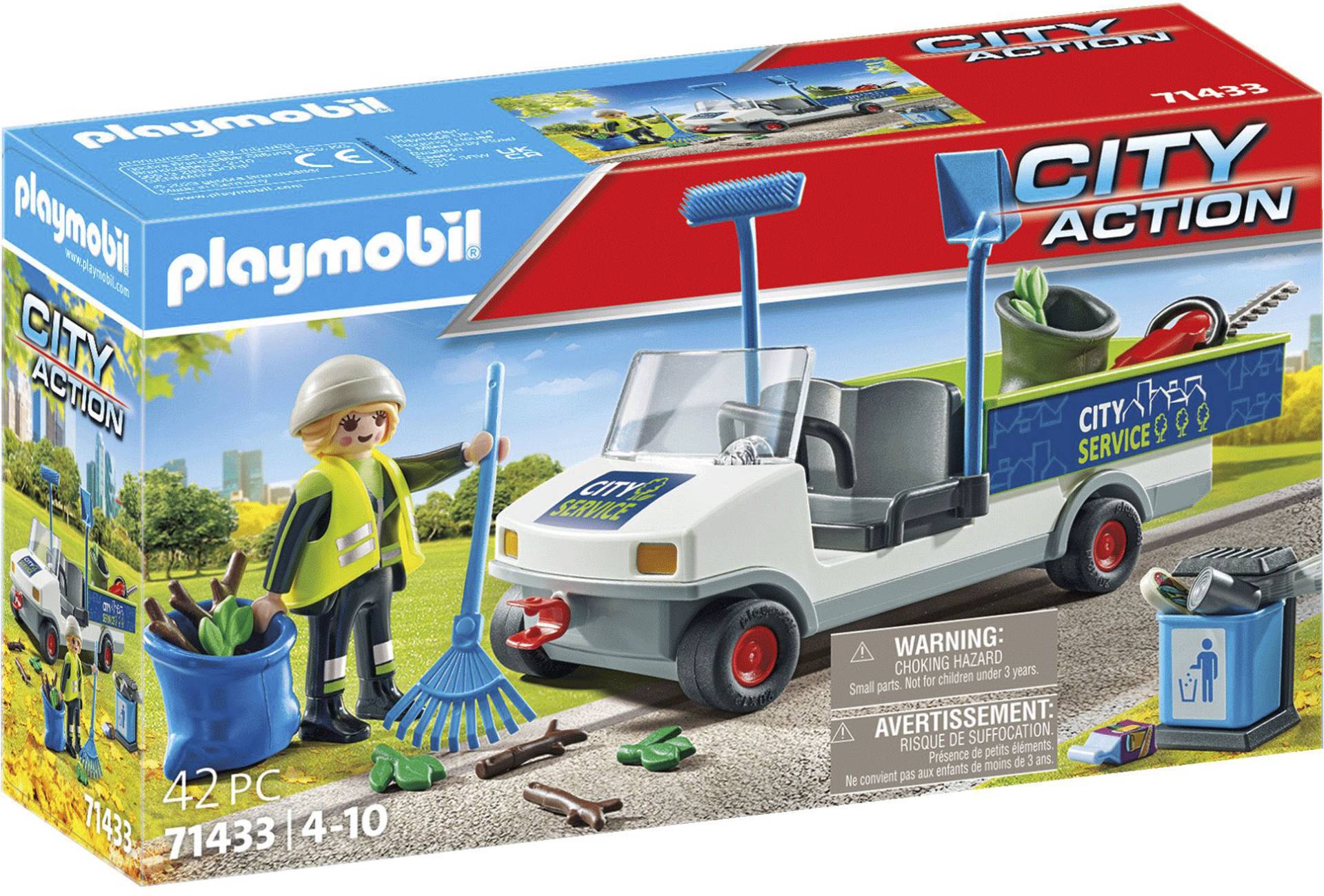 Playmobil® Konstruktions-Spielset »Stadtreinigung mit E-Fahrzeug (71433), City Action«, (42 St.) von Playmobil®