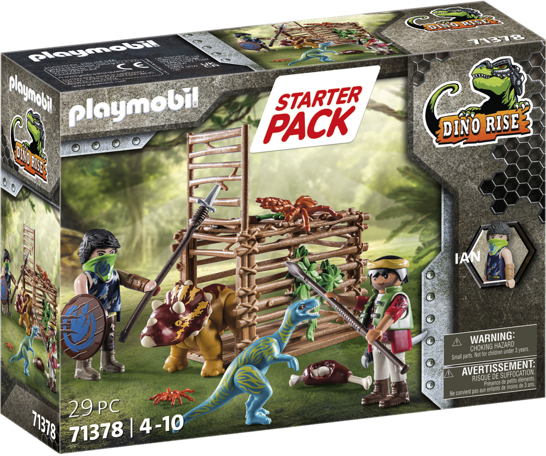 Playmobil® Konstruktions-Spielset »Starter Pack, Befreiung Triceratops (71378), Dino Rise«, (29 St.) von Playmobil®