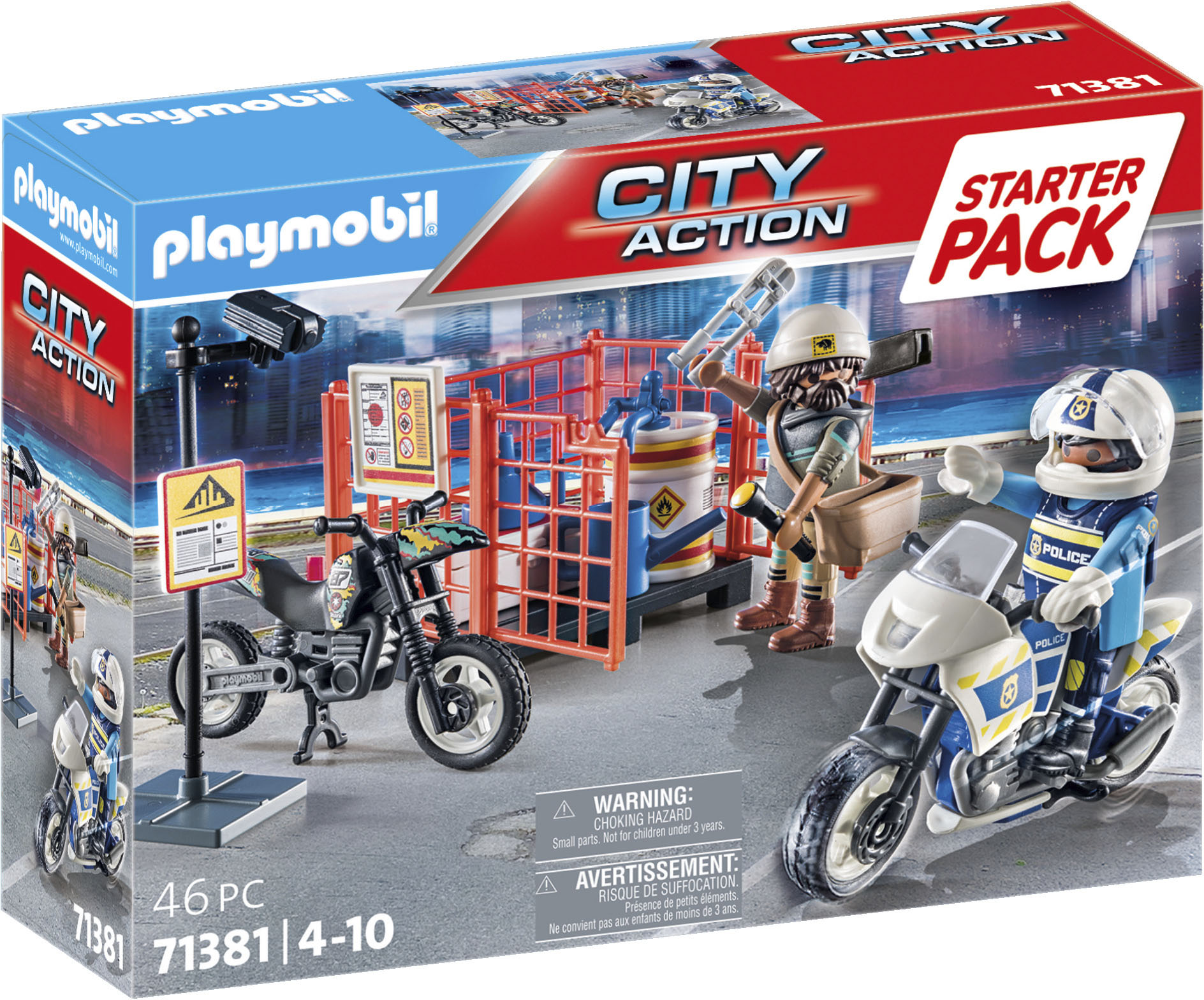 Playmobil® Konstruktions-Spielset »Starter Pack, Polizei (71381), My Action Heroes«, (46 St.) von Playmobil®