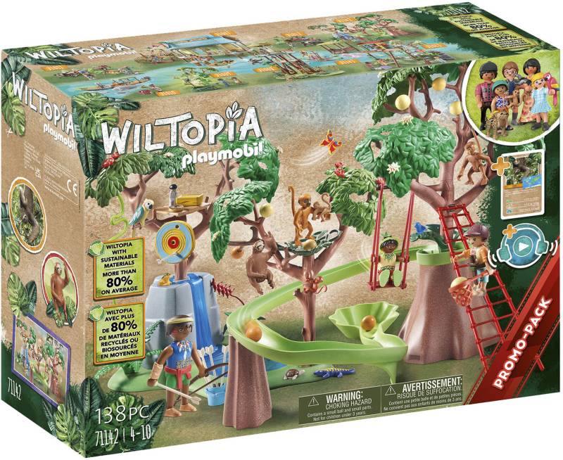 Playmobil® Konstruktions-Spielset »Tropischer Dschungel-Spielplatz (71142), Wiltopia«, (138 St.), teilweise aus recyceltem Material; Made in Germany von Playmobil®