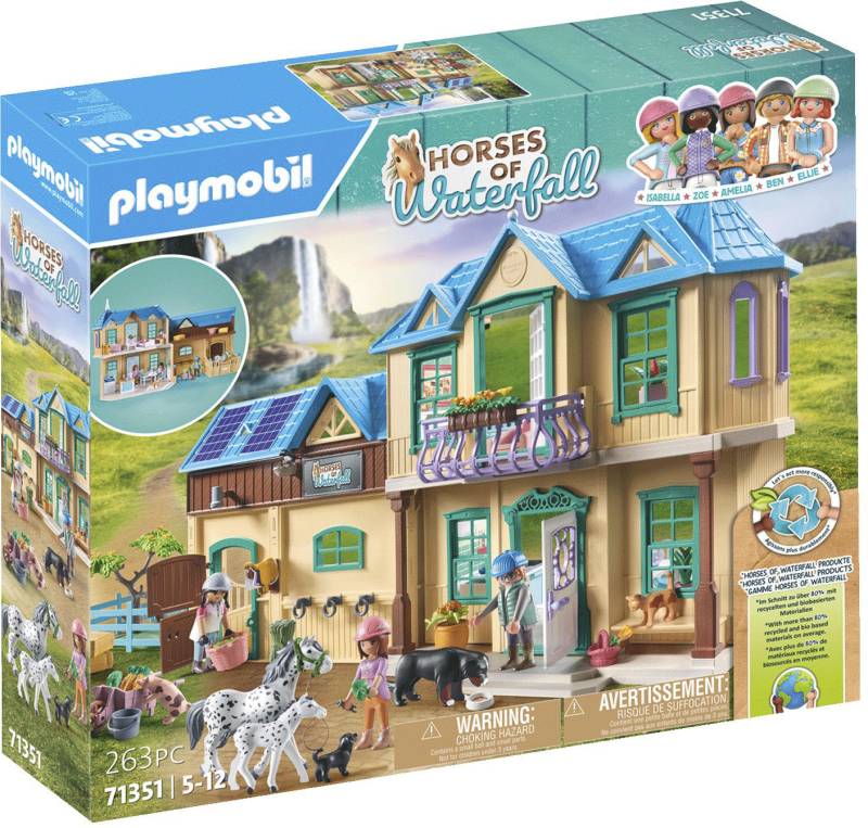 Playmobil® Konstruktions-Spielset »Waterfall Ranch (71351), Horses of Waterfall«, (263 St.) von Playmobil®