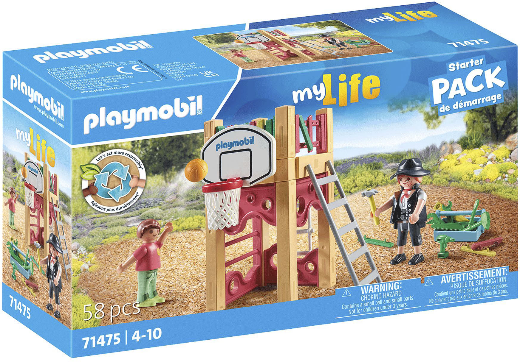 Playmobil® Konstruktions-Spielset »Zimmerin on tour (71475), My City Life«, (58 St.), Spielturm, teilweise aus recyceltem Material; Made in Europe von Playmobil®