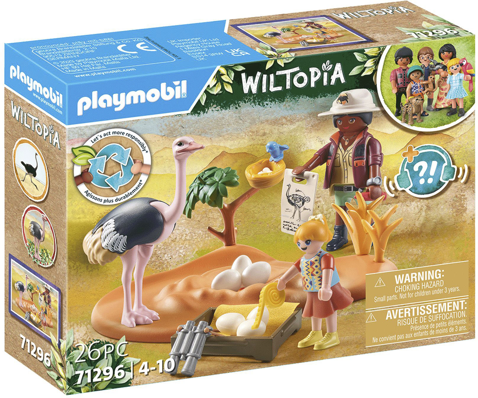 Playmobil® Konstruktions-Spielset »Zu Gast bei Papa Strauss (71296), Wiltopia«, (26 St.), teilweise aus recyceltem Material; Made in Europe von Playmobil®