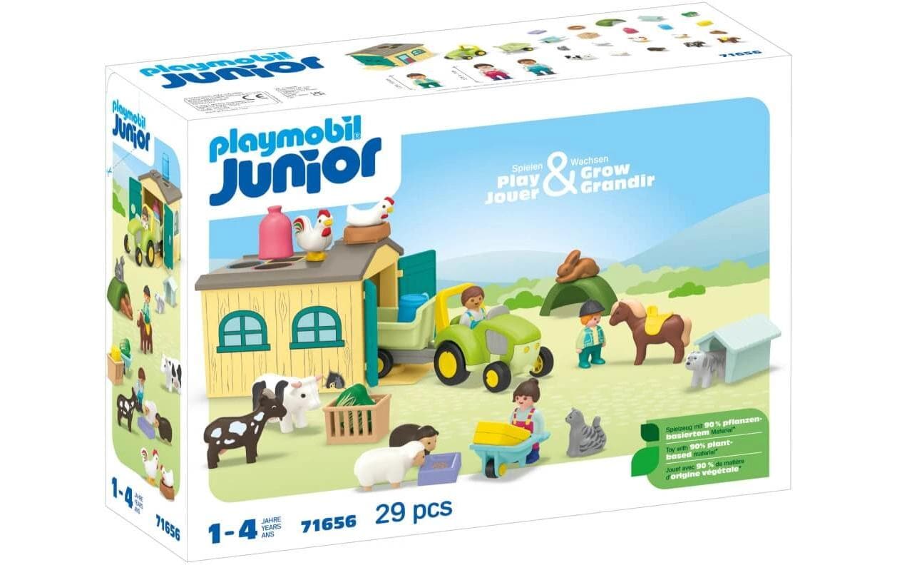 Playmobil® Spielbausteine »50 Jahre Playmobil Junior: Bauernhof-Abenteuer 71656«, (29 St.) von Playmobil®