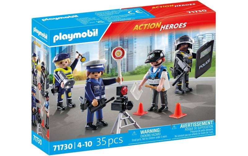 Playmobil® Spielbausteine »Action Heroes Figurenset Polizei 71730«, (35 St.) von Playmobil®