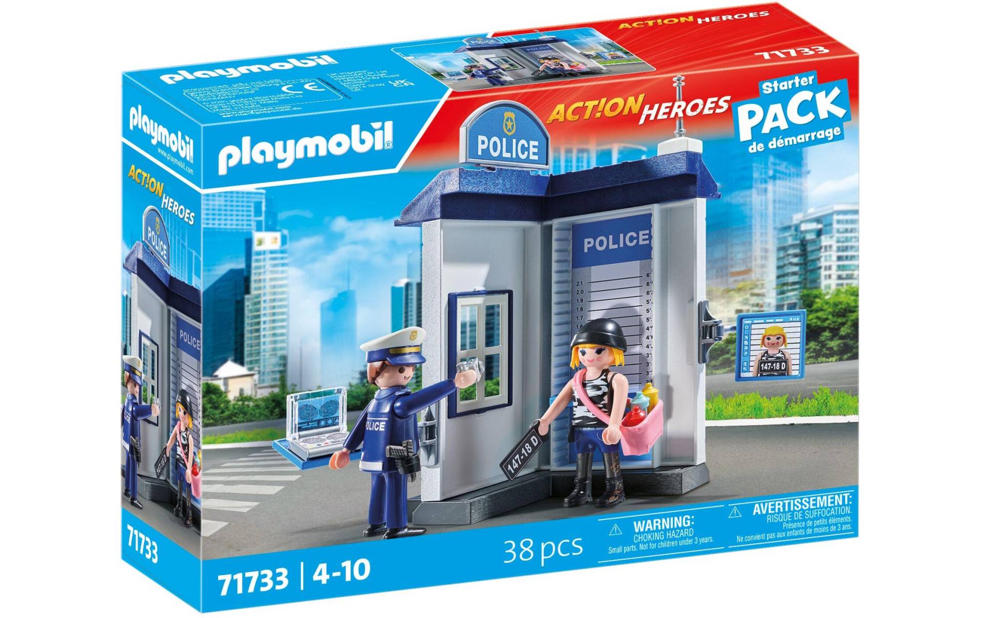 Playmobil® Spielbausteine »Action Heroes Polizei Ermittlungszimmer 71733«, (38 St.) von Playmobil®