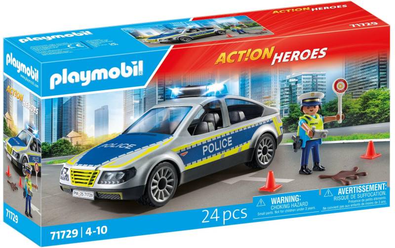 Playmobil® Spielbausteine »Action Heroes Polizei Streifenwagen 71729«, (24 St.) von Playmobil®