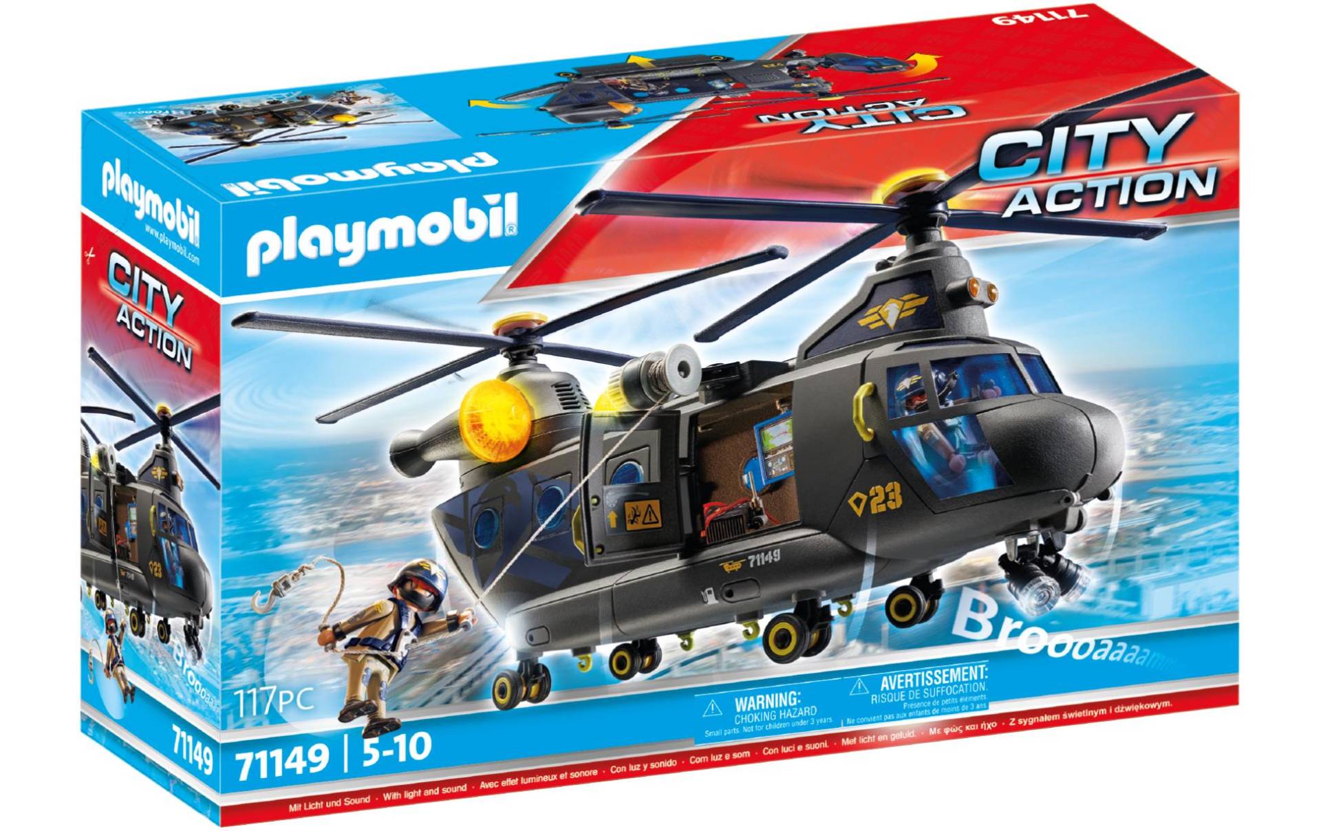 Playmobil® Spielbausteine »City Action SWAT-Rettungshelikopter 71149«, (117 St.) von Playmobil®