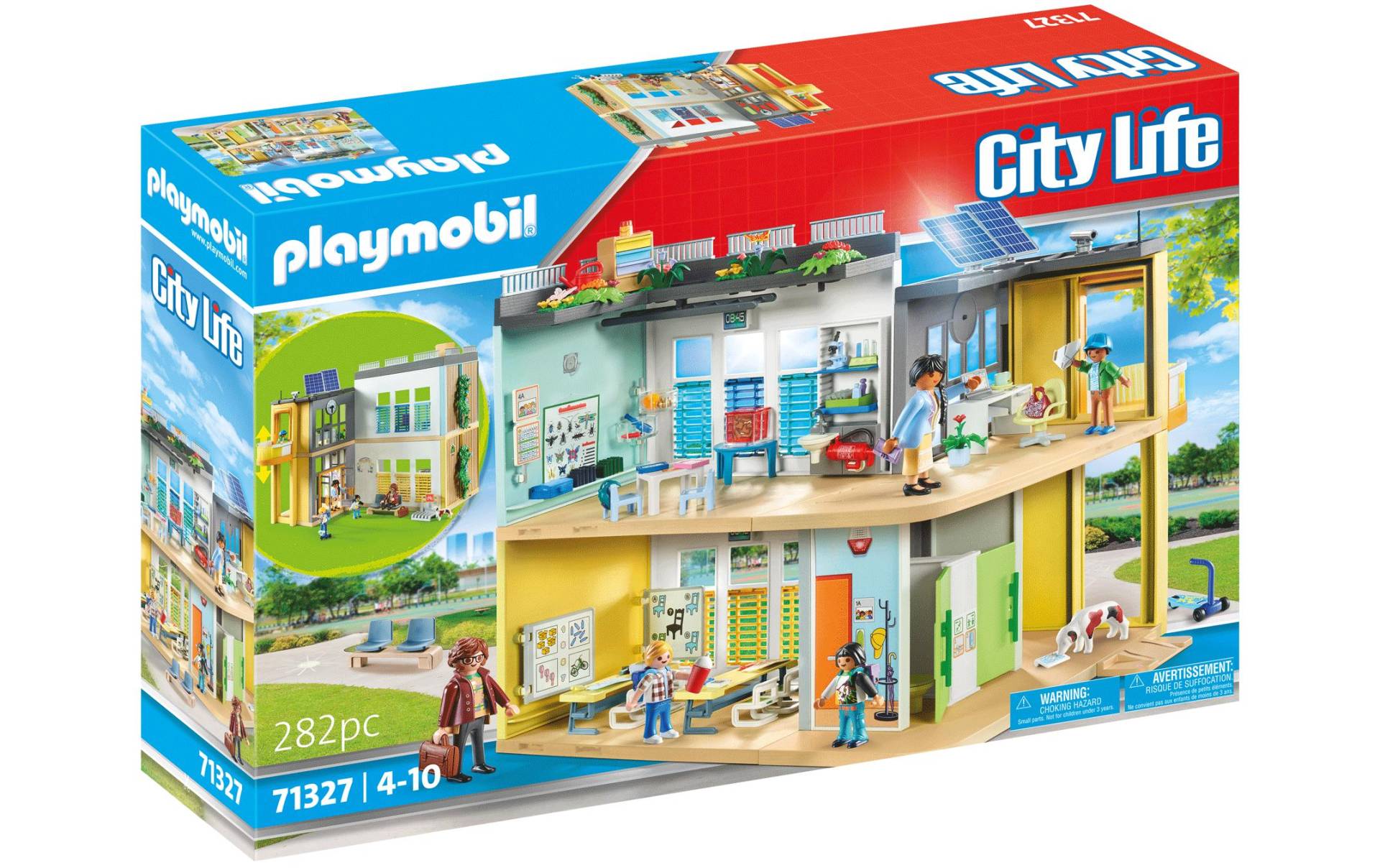 Playmobil® Spielbausteine »City Life Grosse Schule 71327«, (282 St.) von Playmobil®