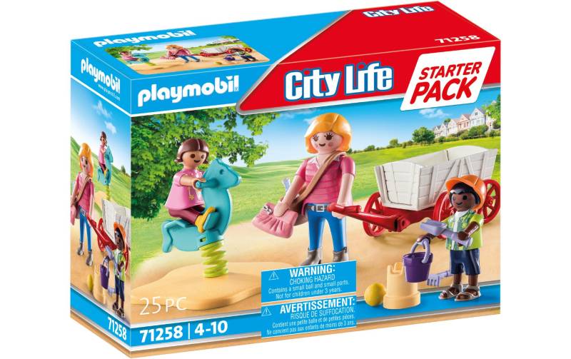 Playmobil® Spielbausteine »City Life Starter Pack Erzieherin mit Bollerwagen 71258«, (25 St.) von Playmobil®