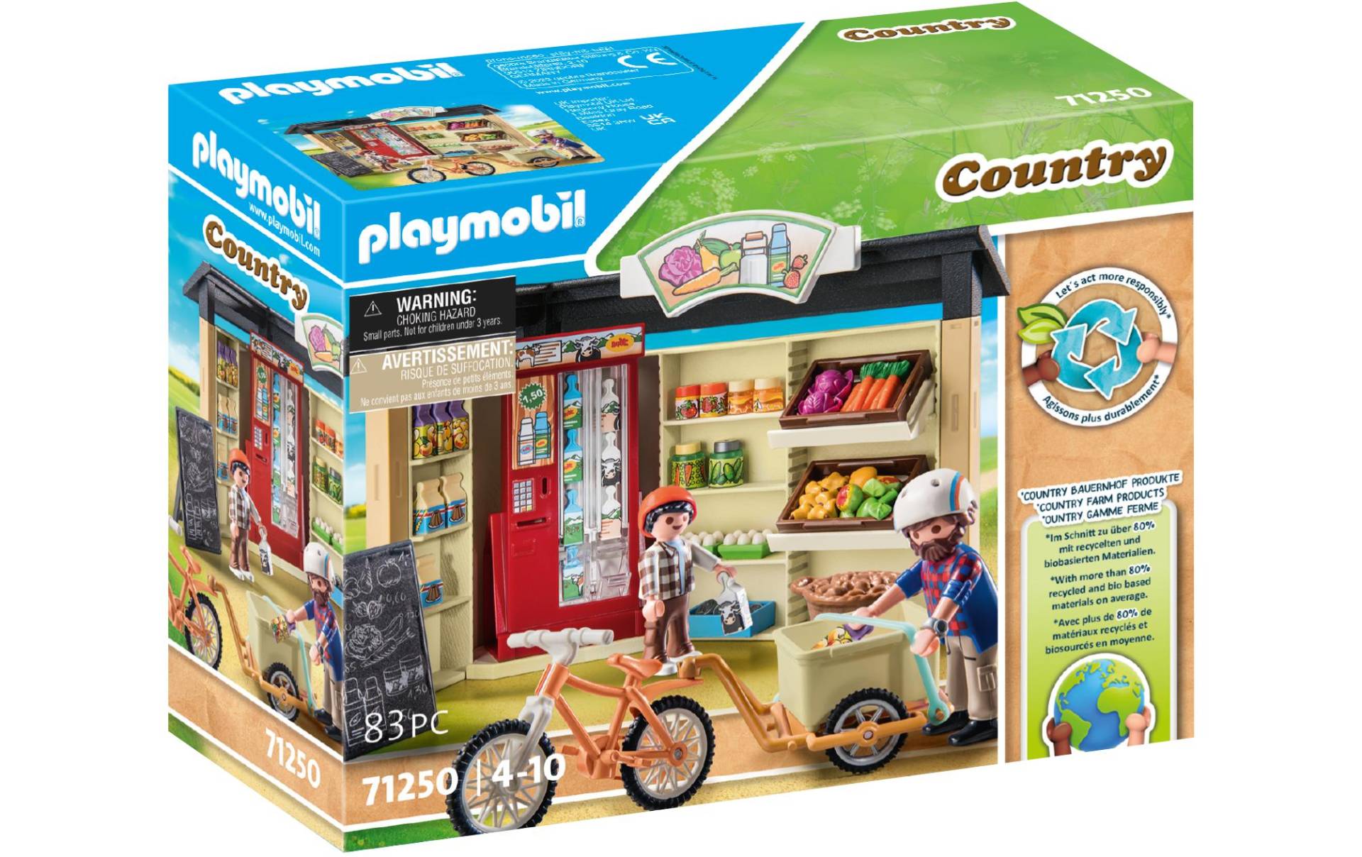 Playmobil® Spielbausteine »Country 24-Stunden-Hofladen 71250«, (83 St.) von Playmobil®