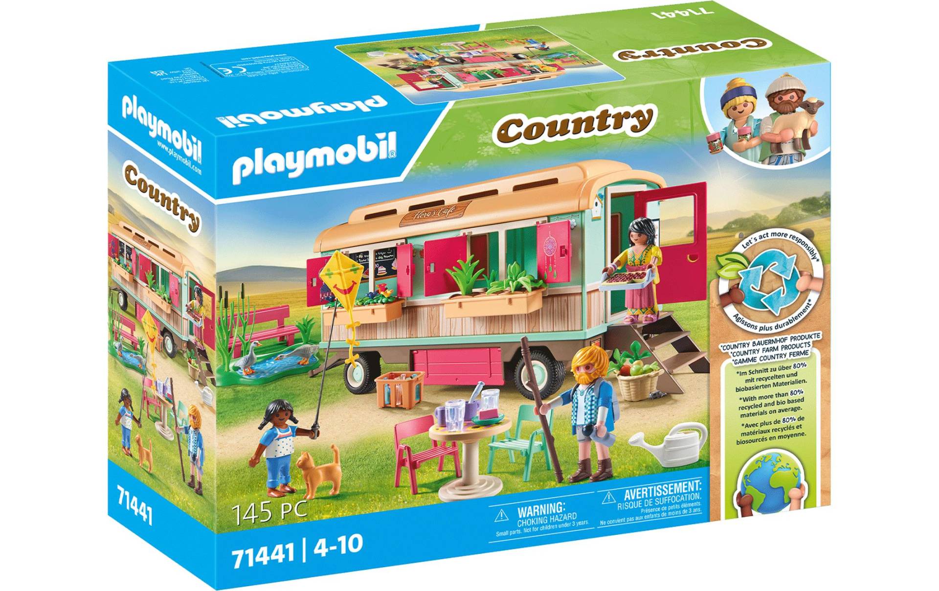 Playmobil® Spielbausteine »Country Gemütliches Bauwagencafé 71441«, (145 St.) von Playmobil®