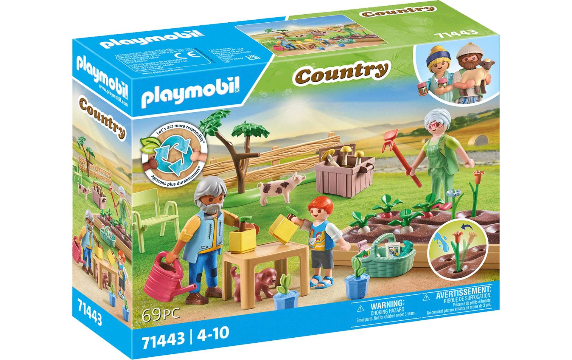 Playmobil® Spielbausteine »Country Idyllischer Gemüsegarten 71443«, (69 St.) von Playmobil®