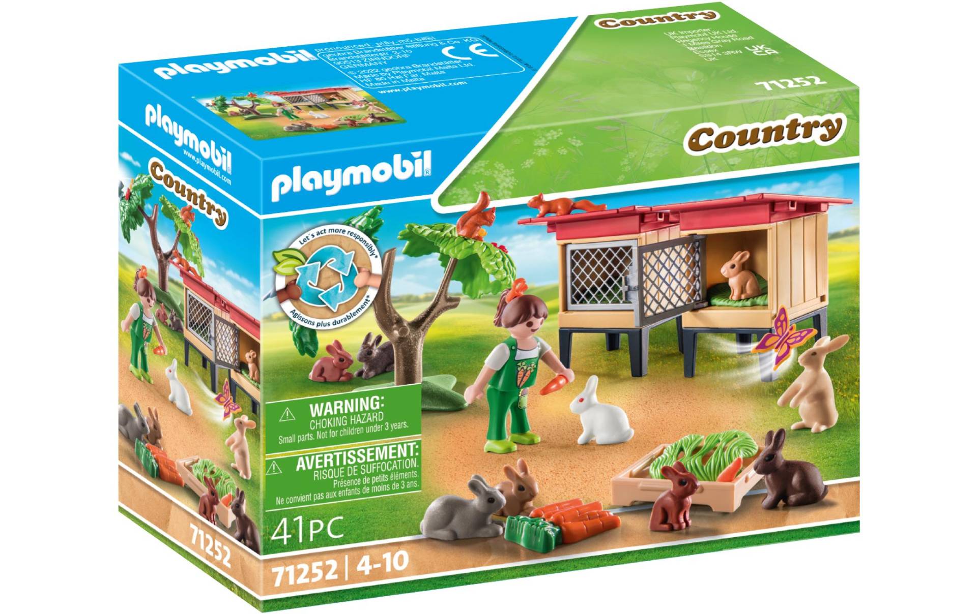 Playmobil® Spielbausteine »Country Kaninchenstall 71252«, (41 St.) von Playmobil®