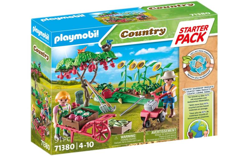 Playmobil® Spielbausteine »Country Starter Pack Bauernhof Gemüsegarten 71380«, (91 St.) von Playmobil®