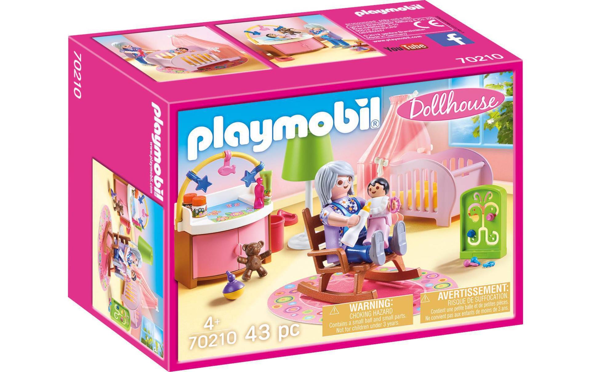 Playmobil® Spielbausteine »Dollhouse Babyzimmer 70210«, (43 St.) von Playmobil®