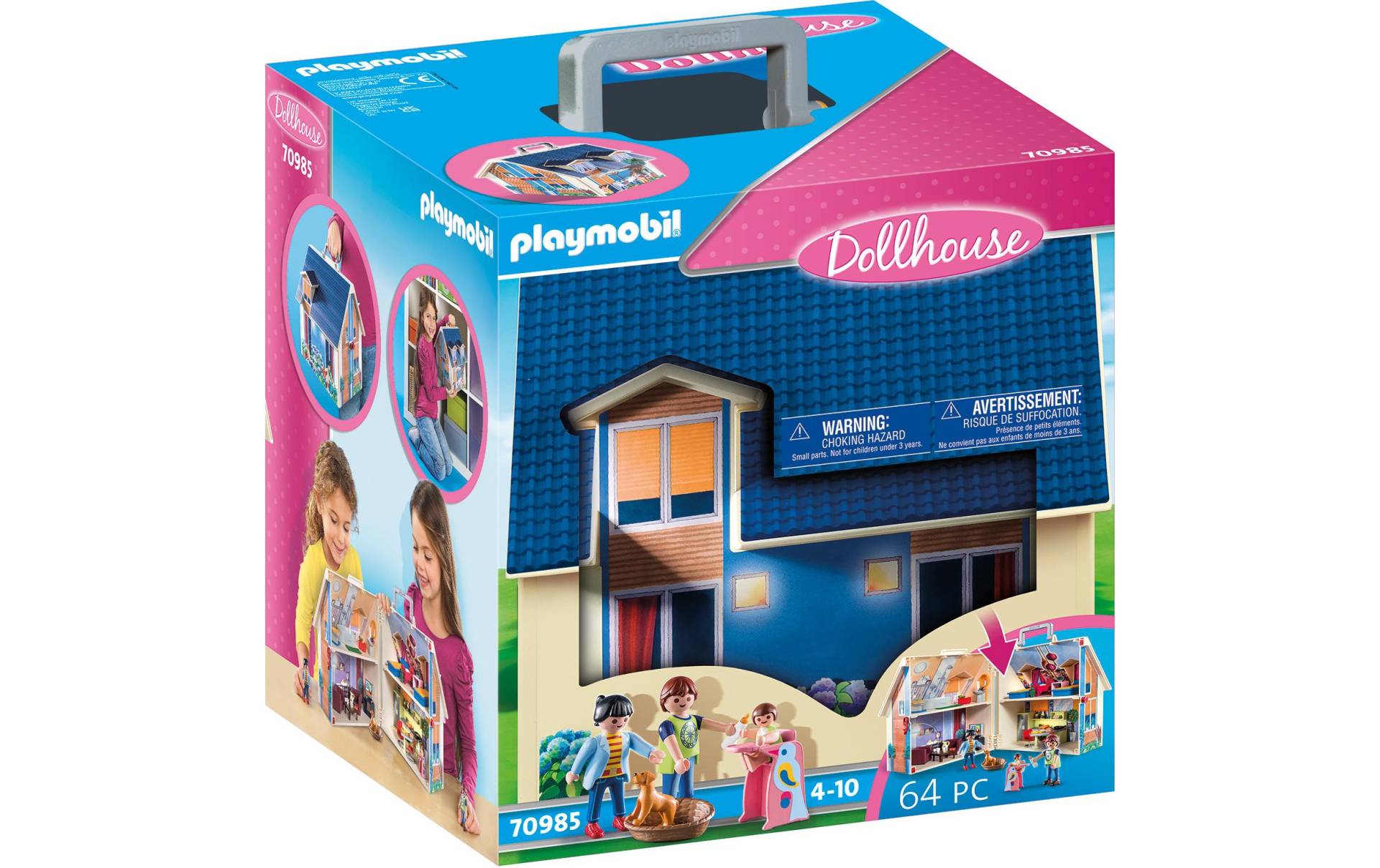 Playmobil® Spielbausteine »Dollhouse Mitnehm-Puppenhaus 70985«, (64 St.) von Playmobil®