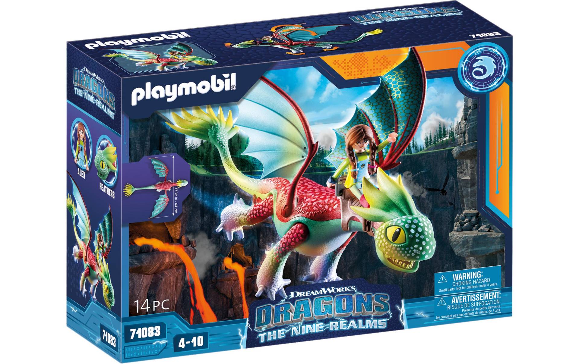 Playmobil® Spielbausteine »Dragons The Nine Realms – Feathers & Alex 71083«, (14 St.) von Playmobil®