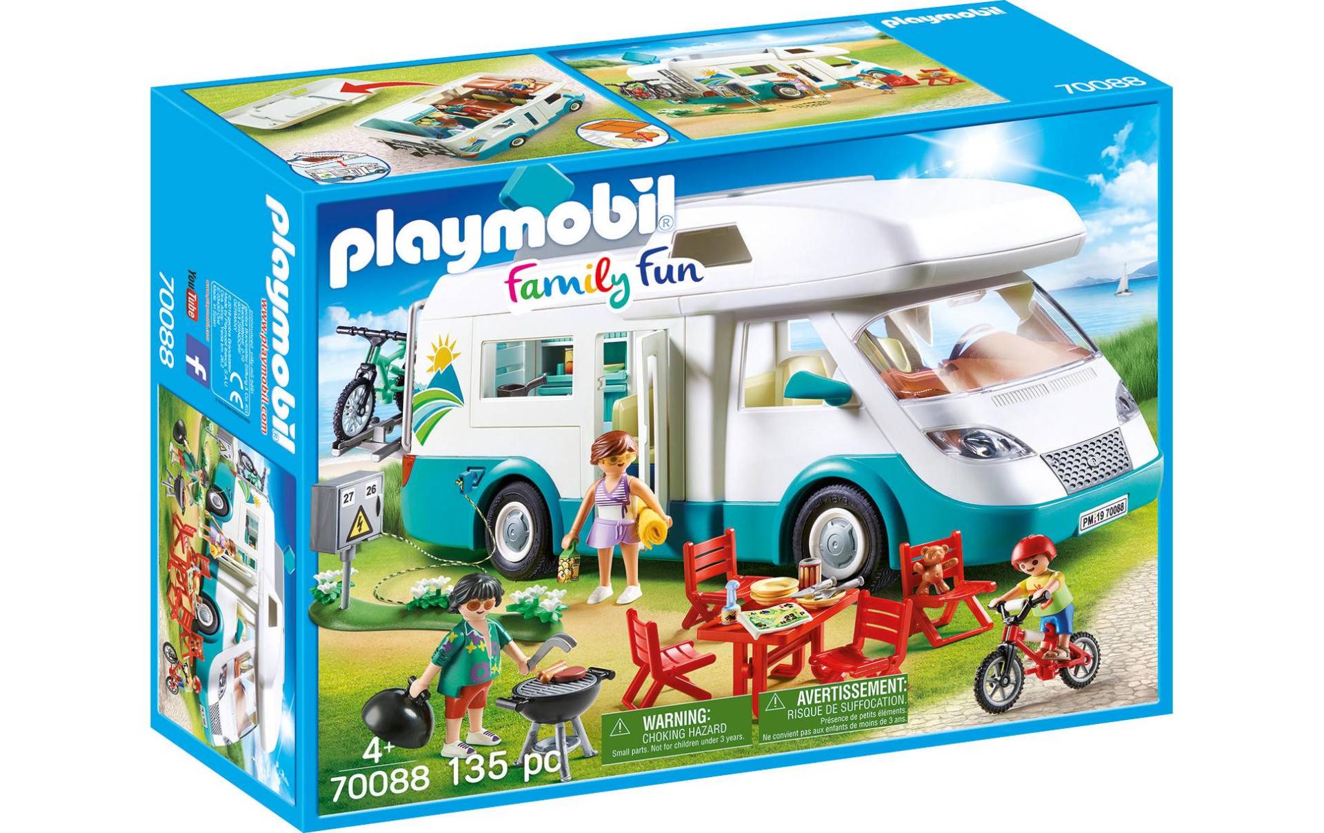 Playmobil® Spielbausteine »Family Fun Familien-Wohnmobil 70088«, (135 St.) von Playmobil®