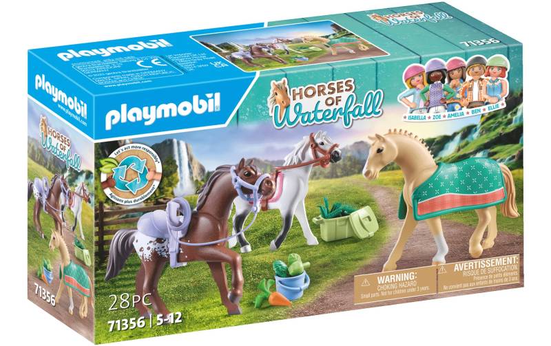 Playmobil® Spielbausteine »Horses of Waterfall Morgan Quarter & Shagya Araber 71356«, (28 St.) von Playmobil®