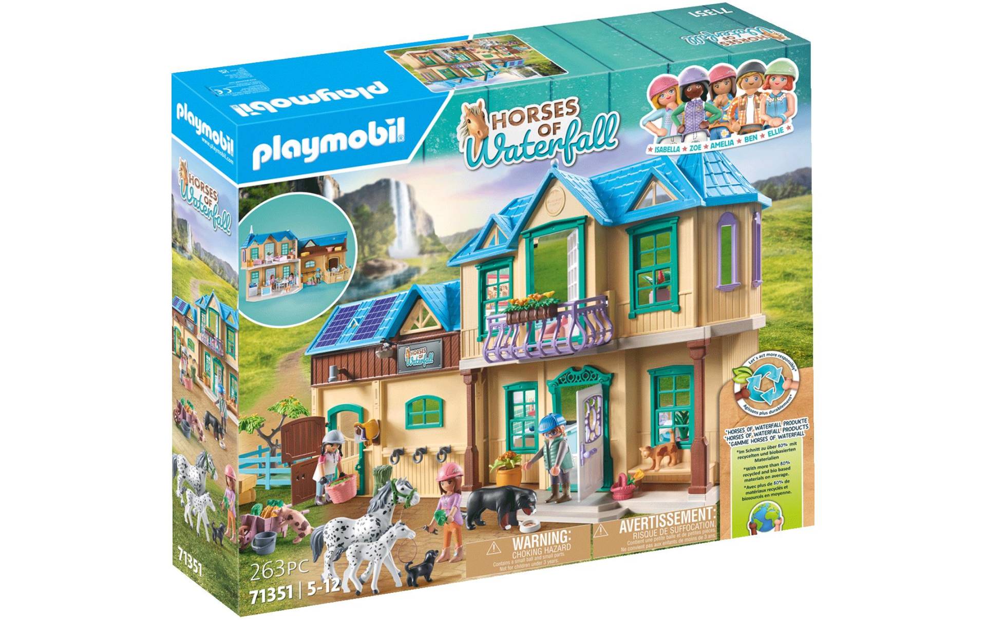 Playmobil® Spielbausteine »Horses of Waterfall Ranch 71351«, (263 St.) von Playmobil®