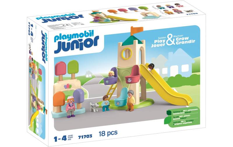 Playmobil® Spielbausteine »Junior Erlebnisturm mit Eisstand 71703«, (18 St.) von Playmobil®