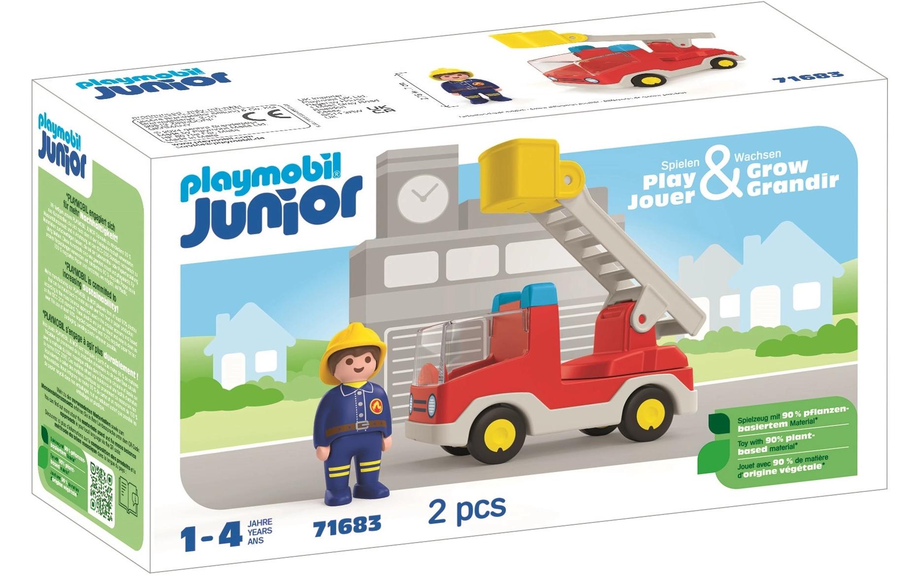 Playmobil® Spielbausteine »Junior Feuerwehrleiterfahrzeug 71683«, (2 St.) von Playmobil®