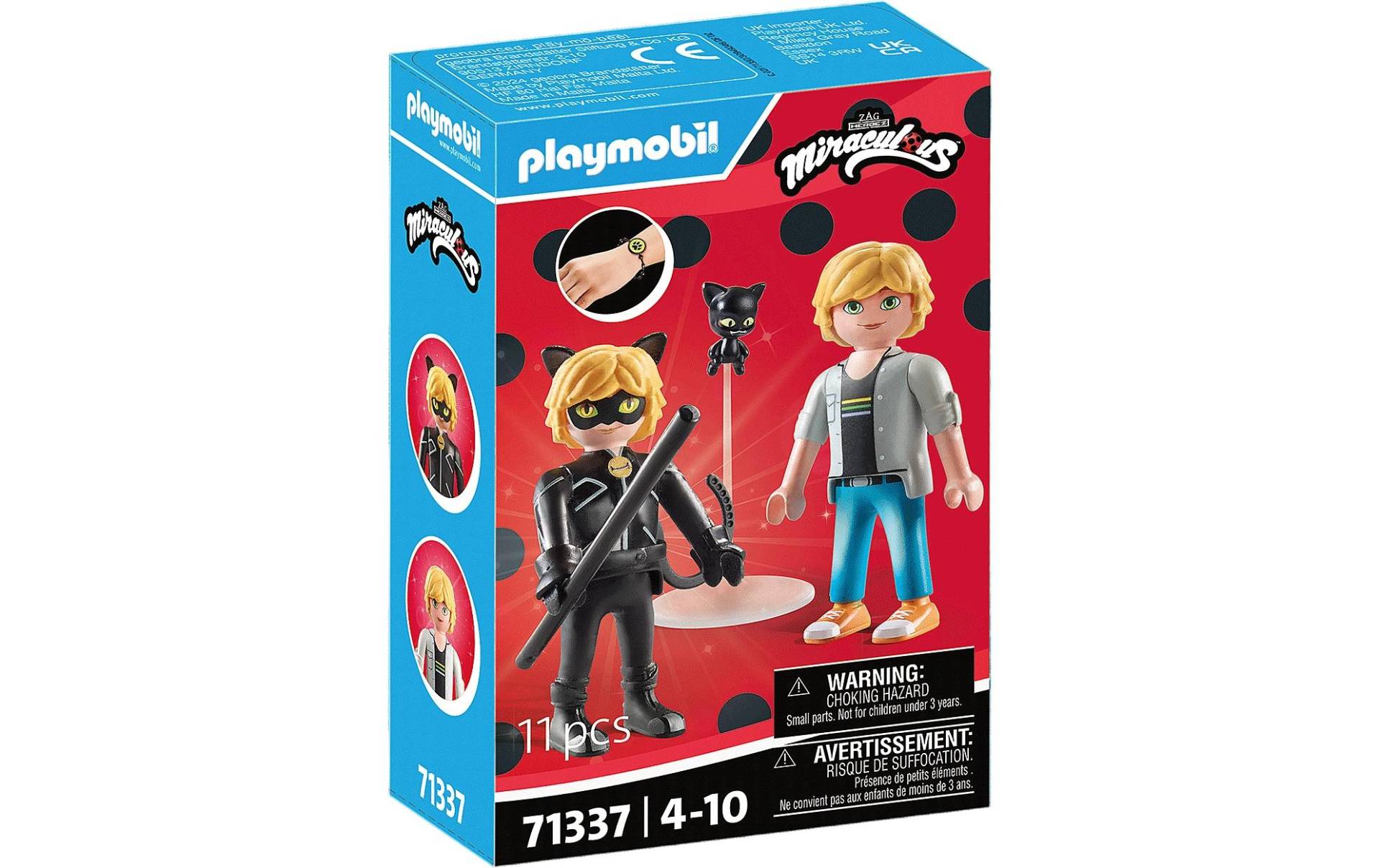 Playmobil® Spielbausteine »Miraculous Adrien & Cat Noir 71337«, (11 St.) von Playmobil®