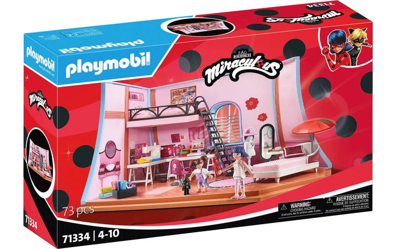 Playmobil® Spielbausteine »Miraculous Marinettes Loft 71334«, (73 St.) von Playmobil®