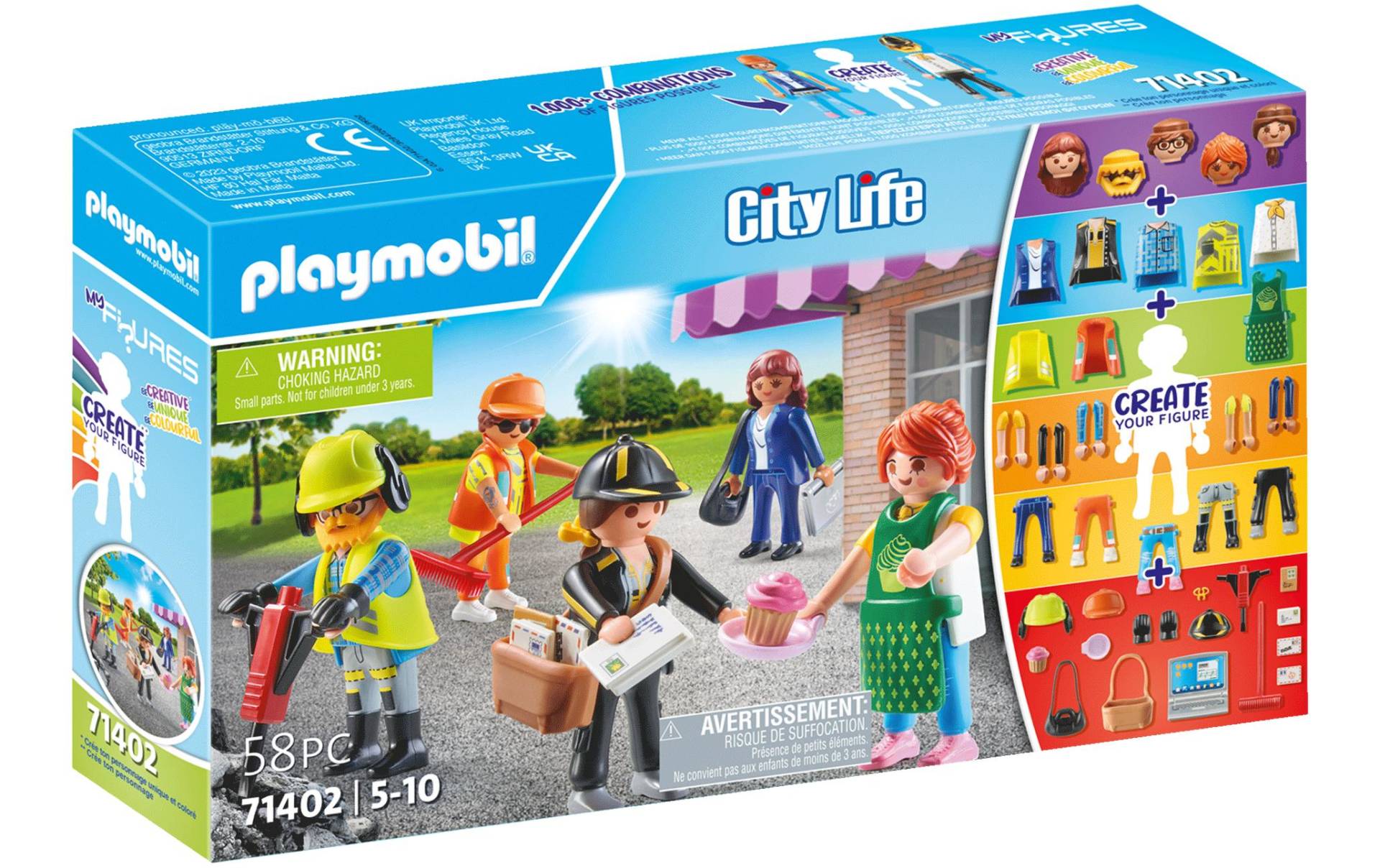 Playmobil® Spielbausteine »My Figures: City Life 71402«, (58 St.) von Playmobil®