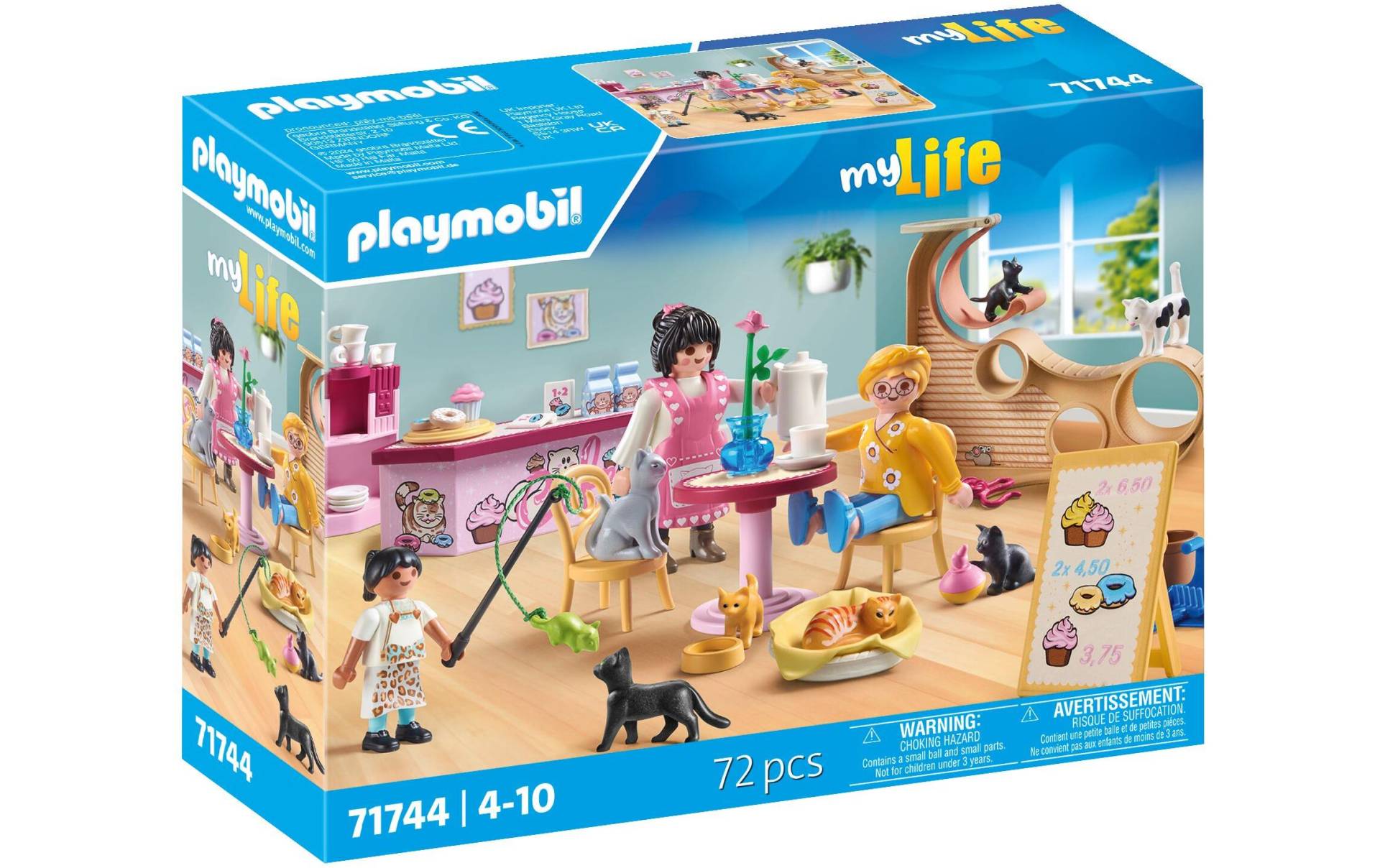 Playmobil® Spielbausteine »My Life Katzencafè 71744«, (72 St.) von Playmobil®