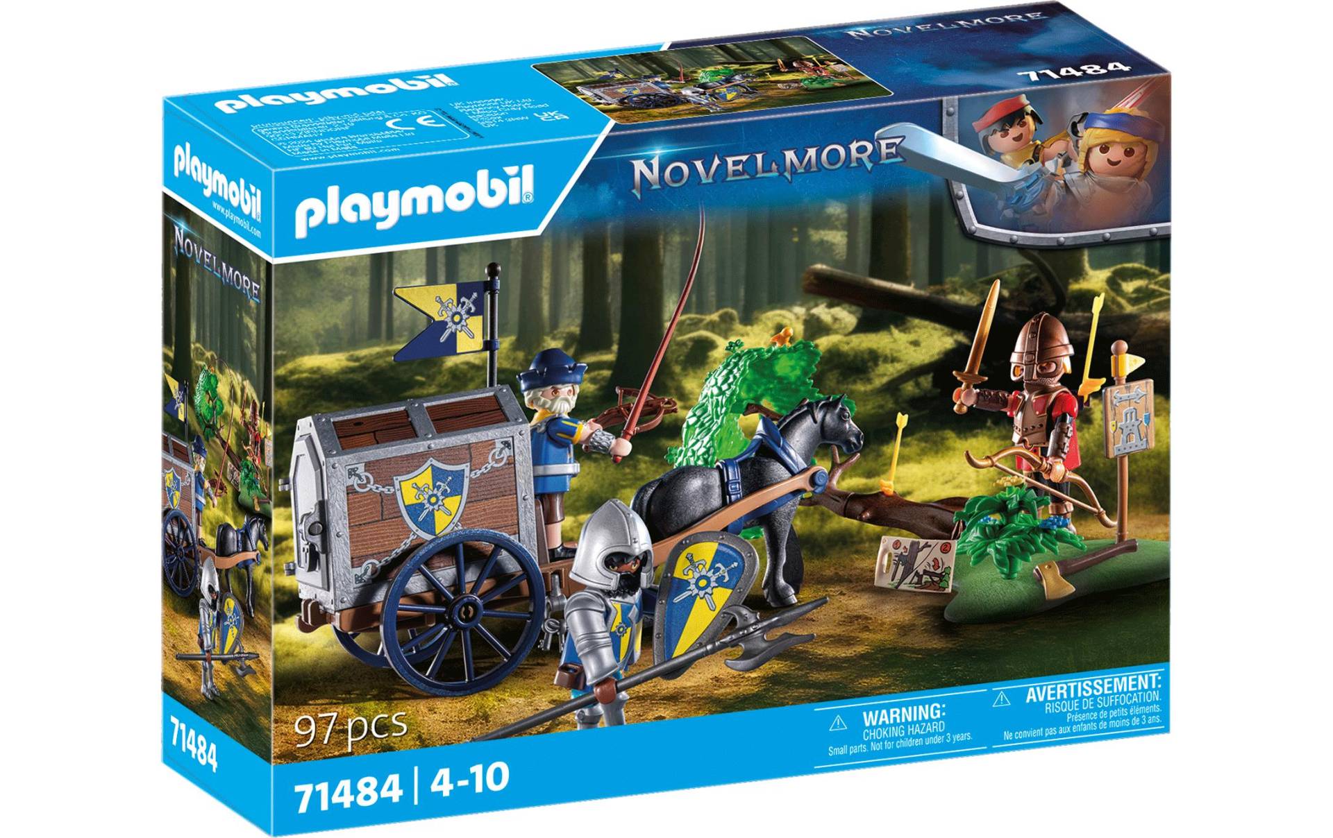 Playmobil® Spielbausteine »Novelmore Überfall auf Transportwagen 71484«, (97 St.) von Playmobil®