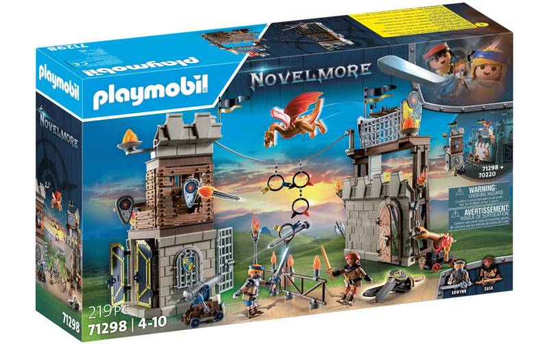 Playmobil® Spielbausteine »Novelmore vs. Burnham Raiders – Turnierarena 71298«, (219 St.) von Playmobil®