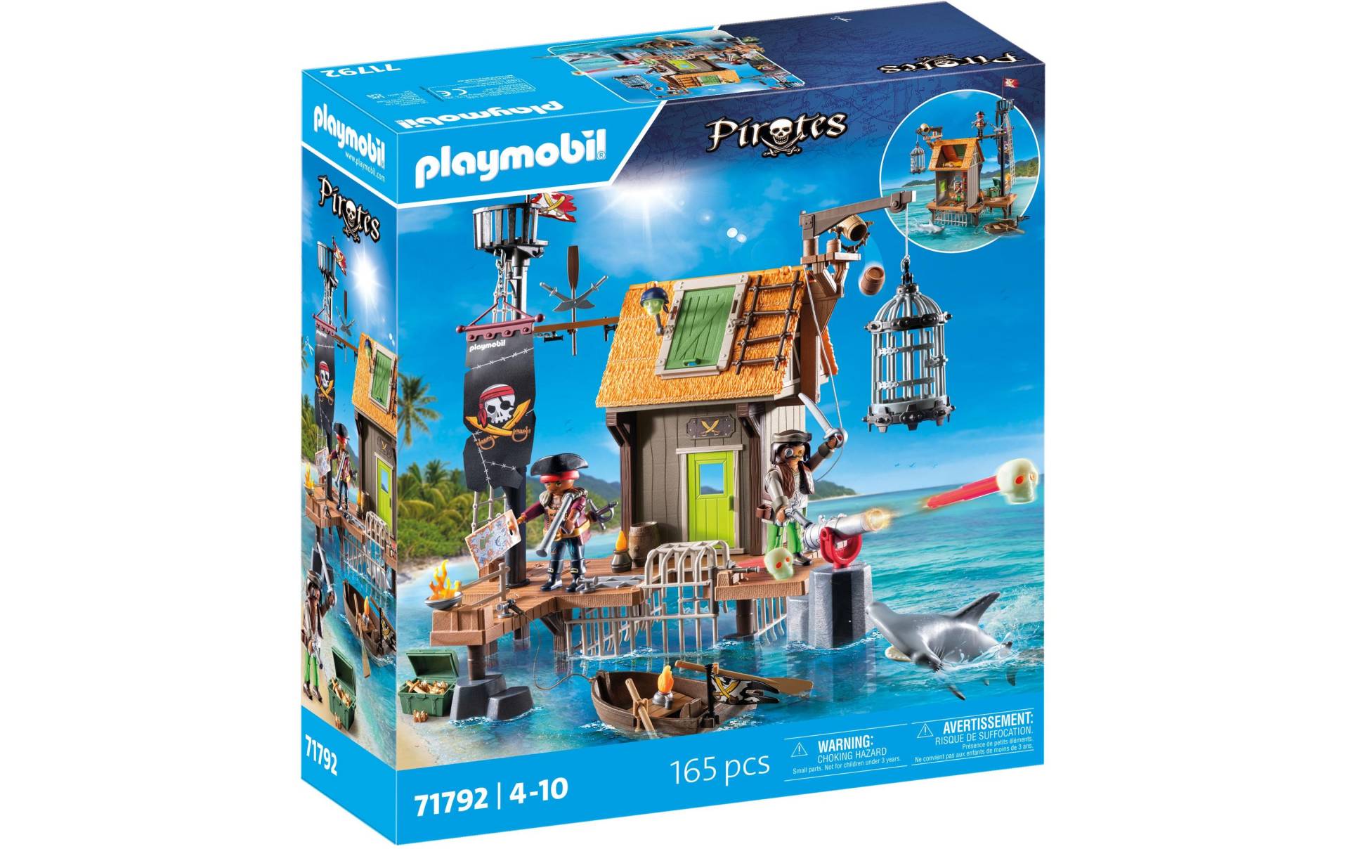 Playmobil® Spielbausteine »Piratenhafen mit Seeräuber-Gefängnis 71792«, (165 St.) von Playmobil®