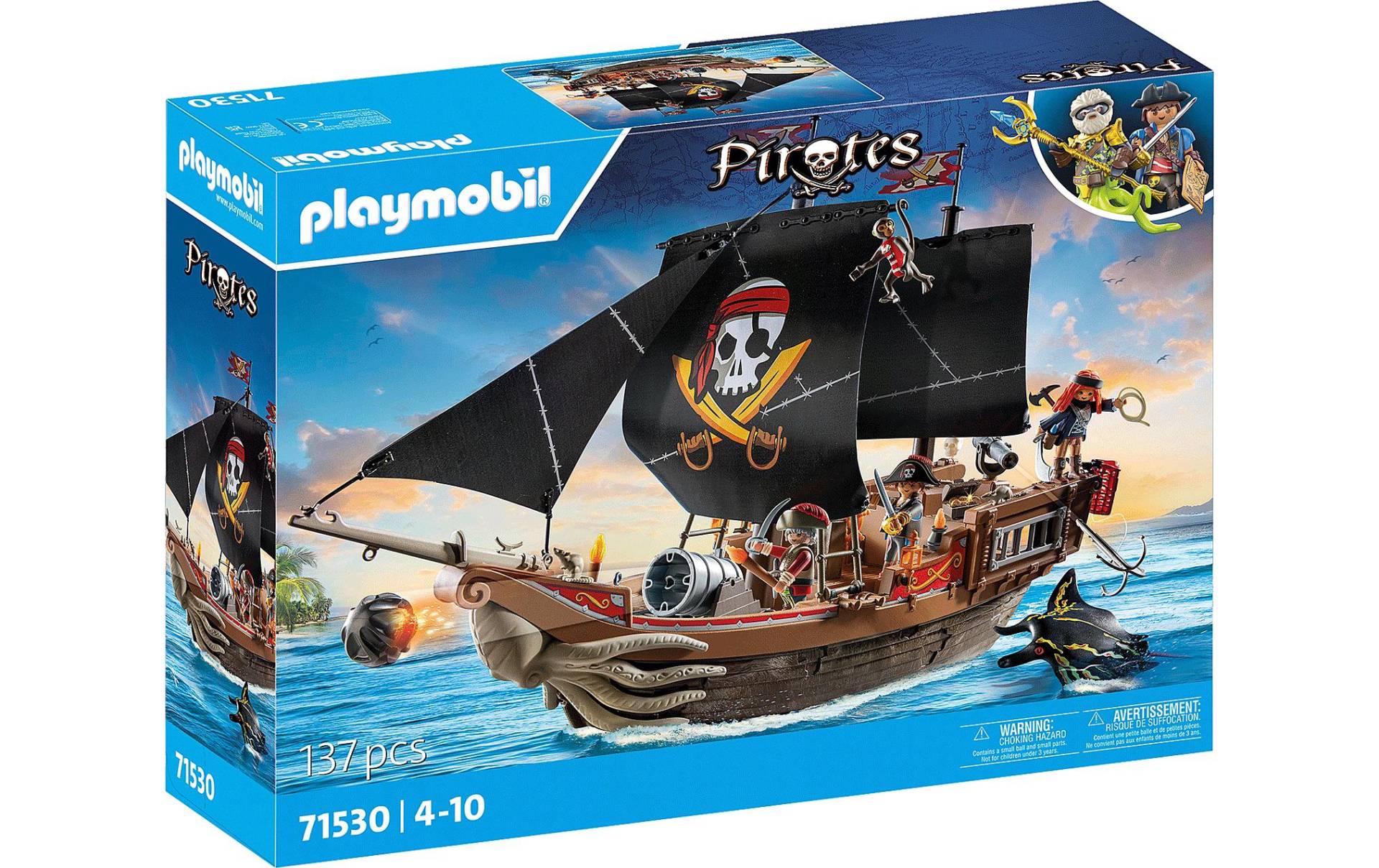 Playmobil® Spielbausteine »Pirates Grosses Piratenschiff 71530«, (137 St.) von Playmobil®