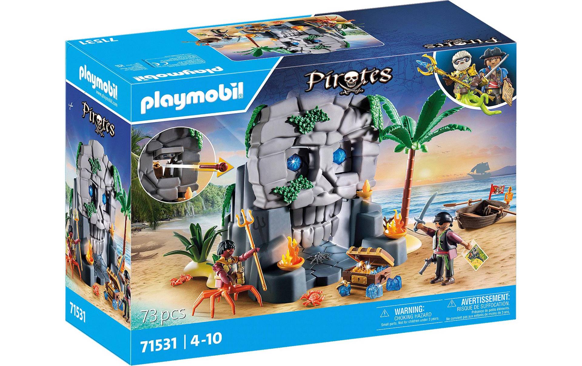 Playmobil® Spielbausteine »Pirates Totenkopfinsel 71531«, (73 St.) von Playmobil®