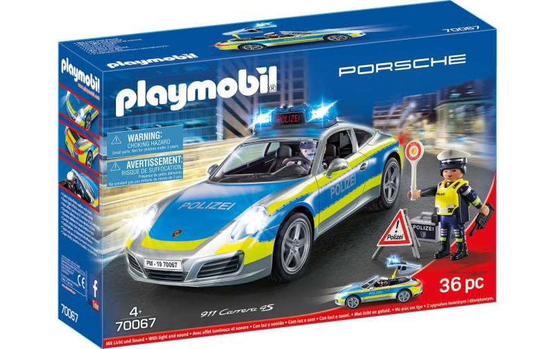 Playmobil® Spielbausteine »Porsche 911 Carrera 4S Polizei 70067«, (36 St.) von Playmobil®