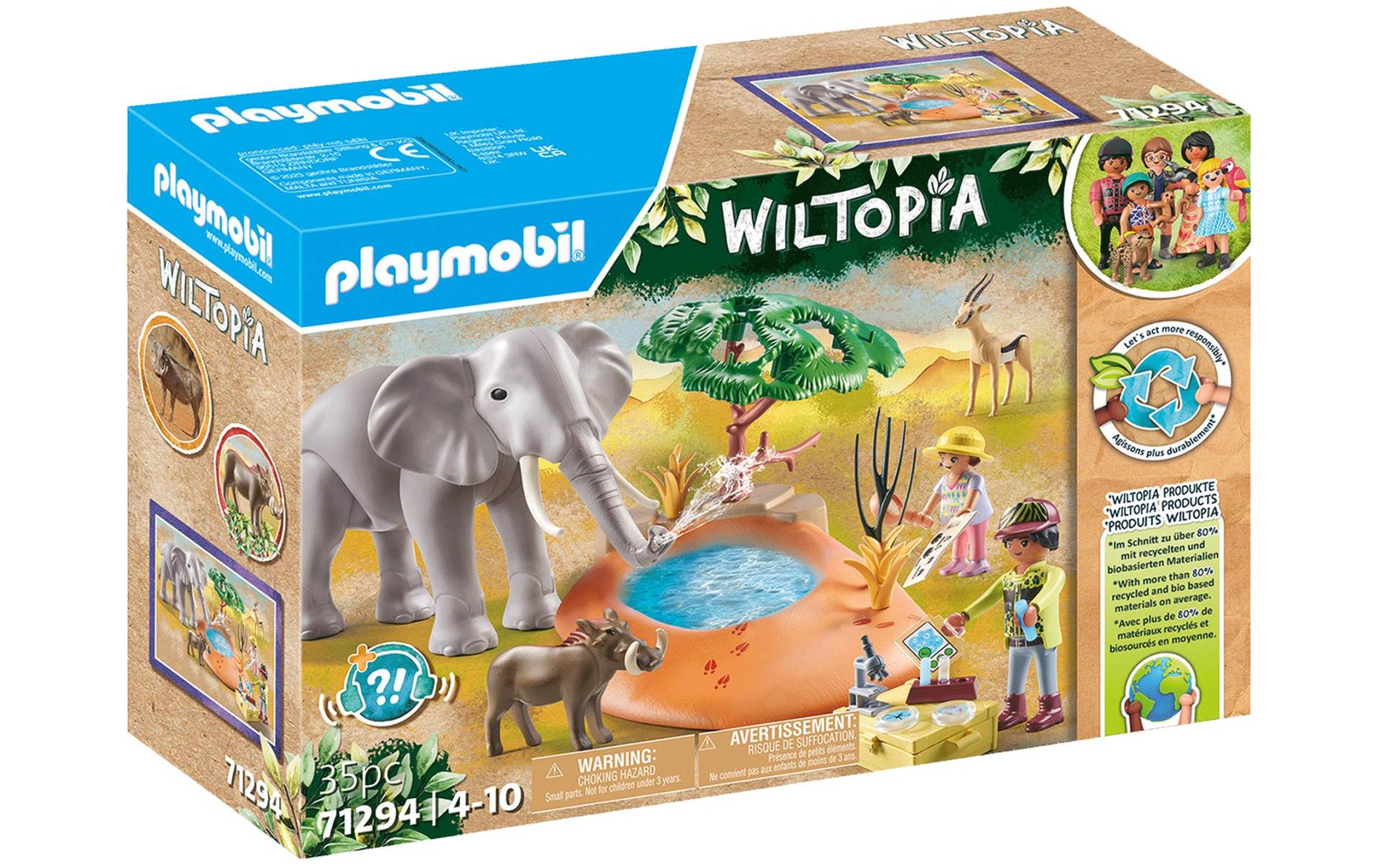 Playmobil® Spielbausteine »Wiltopia Spritztour zum Wasserloch 71294«, (35 St.) von Playmobil®