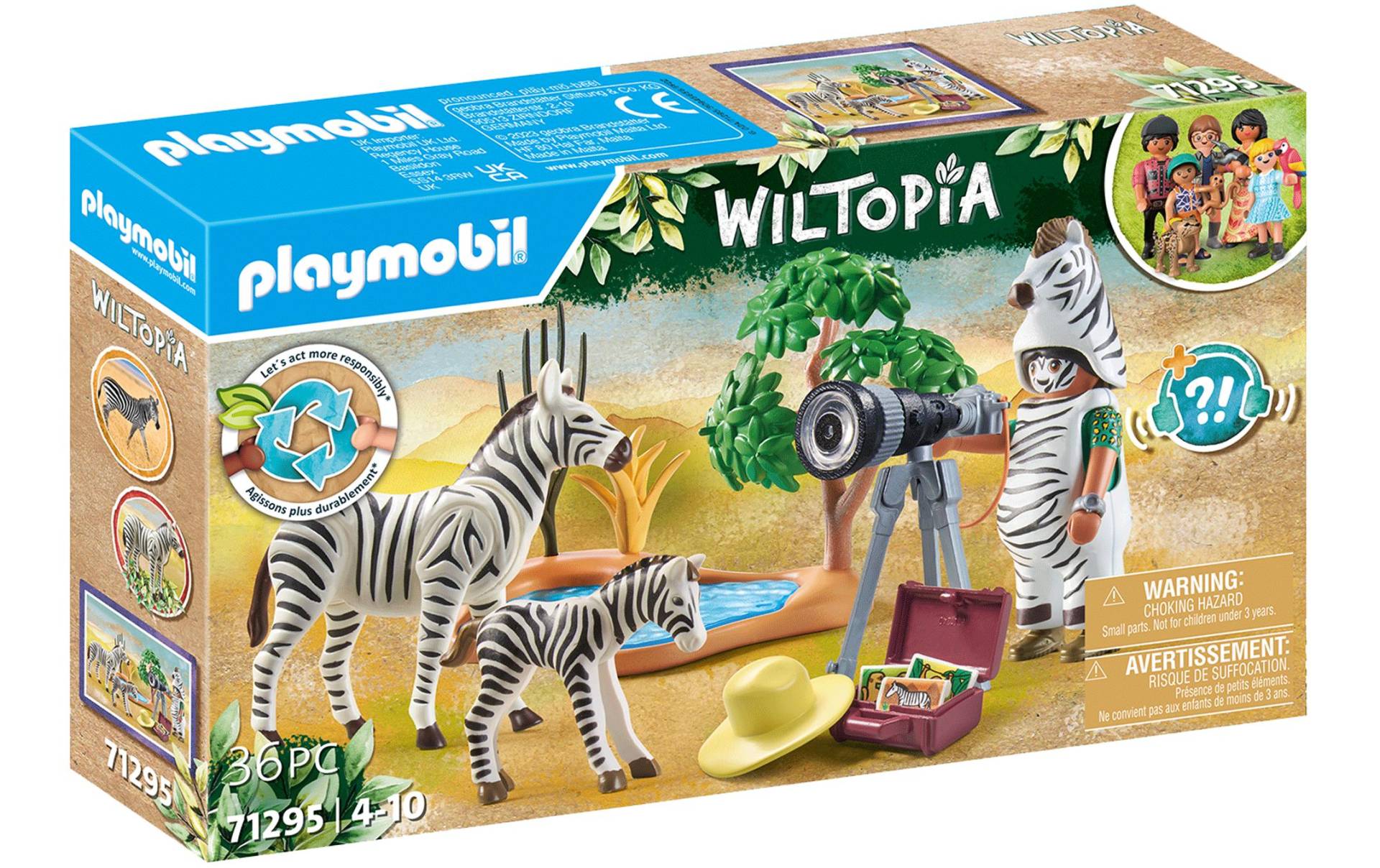 Playmobil® Spielbausteine »Wiltopia Unterwegs mit der Tierfotografin 71295«, (36 St.) von Playmobil®