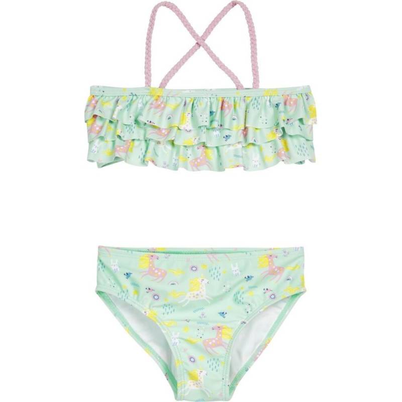 Bikini Mit Uv-schutz Mädchen Unicorn Unisex Pastellgrün 3-4A von Playshoes