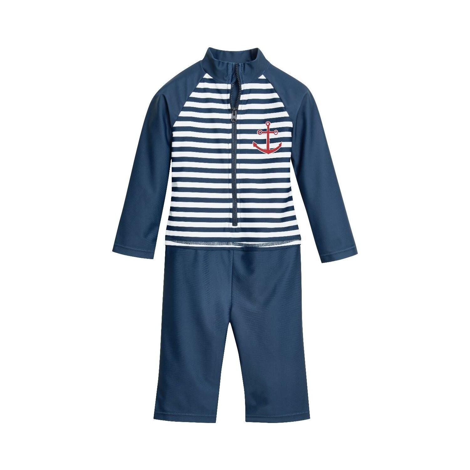 Badeanzug Arm 1/1 Mit Uv-schutz, Baby Maritime Unisex  3-4A von Playshoes