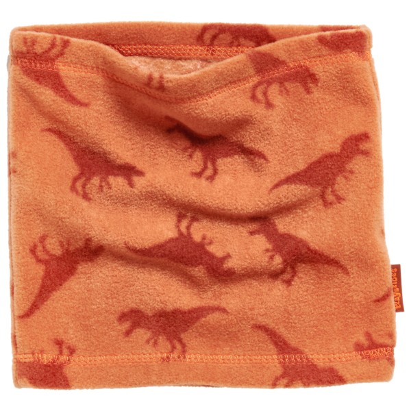 Playshoes - Kid's Fleece-Schlauchschal Dinos - Schlauchschal Gr One Size orange von Playshoes