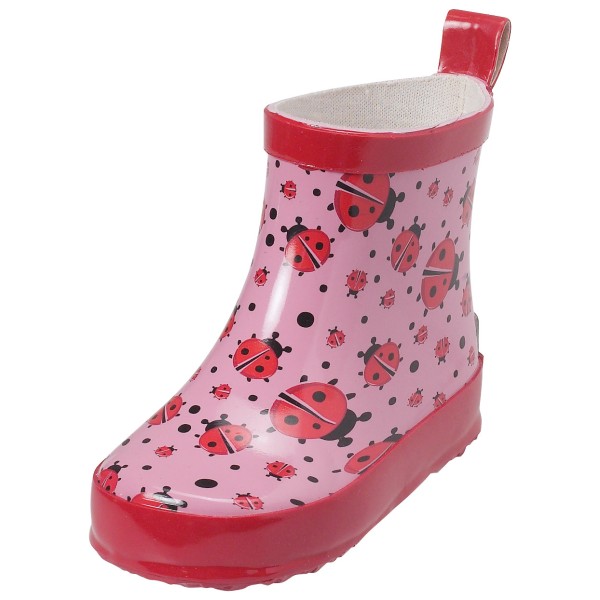 Playshoes - Kid's Gummistiefel Halbschaft Marienkäfer - Gummistiefel Gr 27 rosa von Playshoes