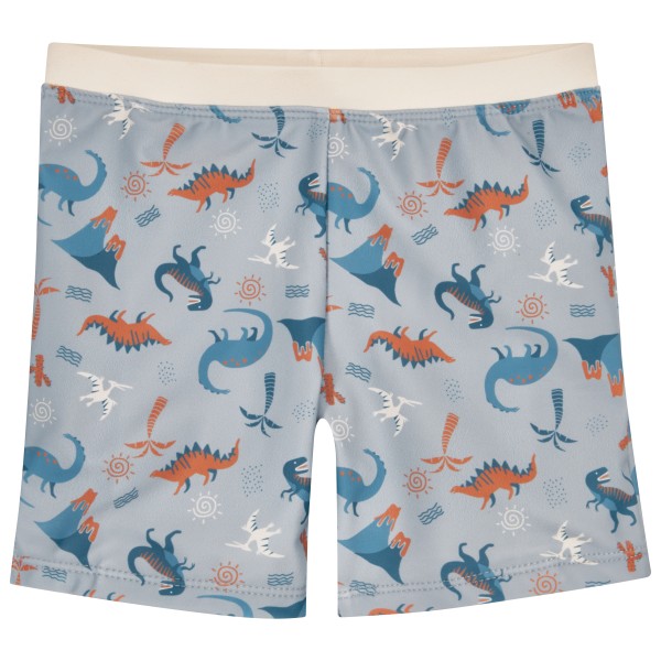 Playshoes - Kid's UV-Schutz Badeshorts Dino Allover - Badehose Gr 122/128;74/80;86/92;98/104 grau von Playshoes