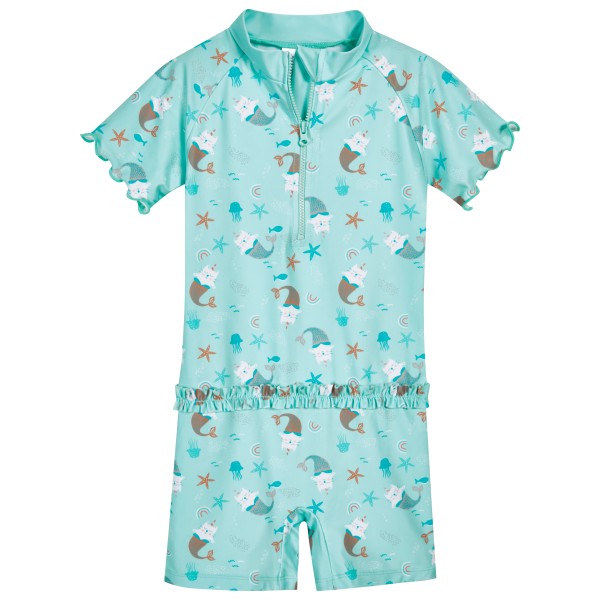 Playshoes - Kid's UV-Schutz Einteiler Einhornmeerkatze - Lycra Gr 110/116 türkis/blau von Playshoes