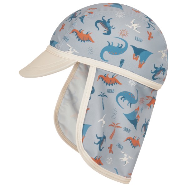 Playshoes - Kid's UV-Schutz Mütze Dino Allover - Cap Gr 53 cm grau von Playshoes